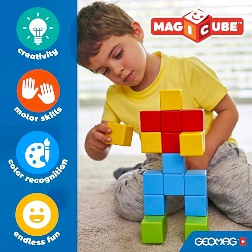 Glow Color Magnetic Construction Toy - 64 pcs