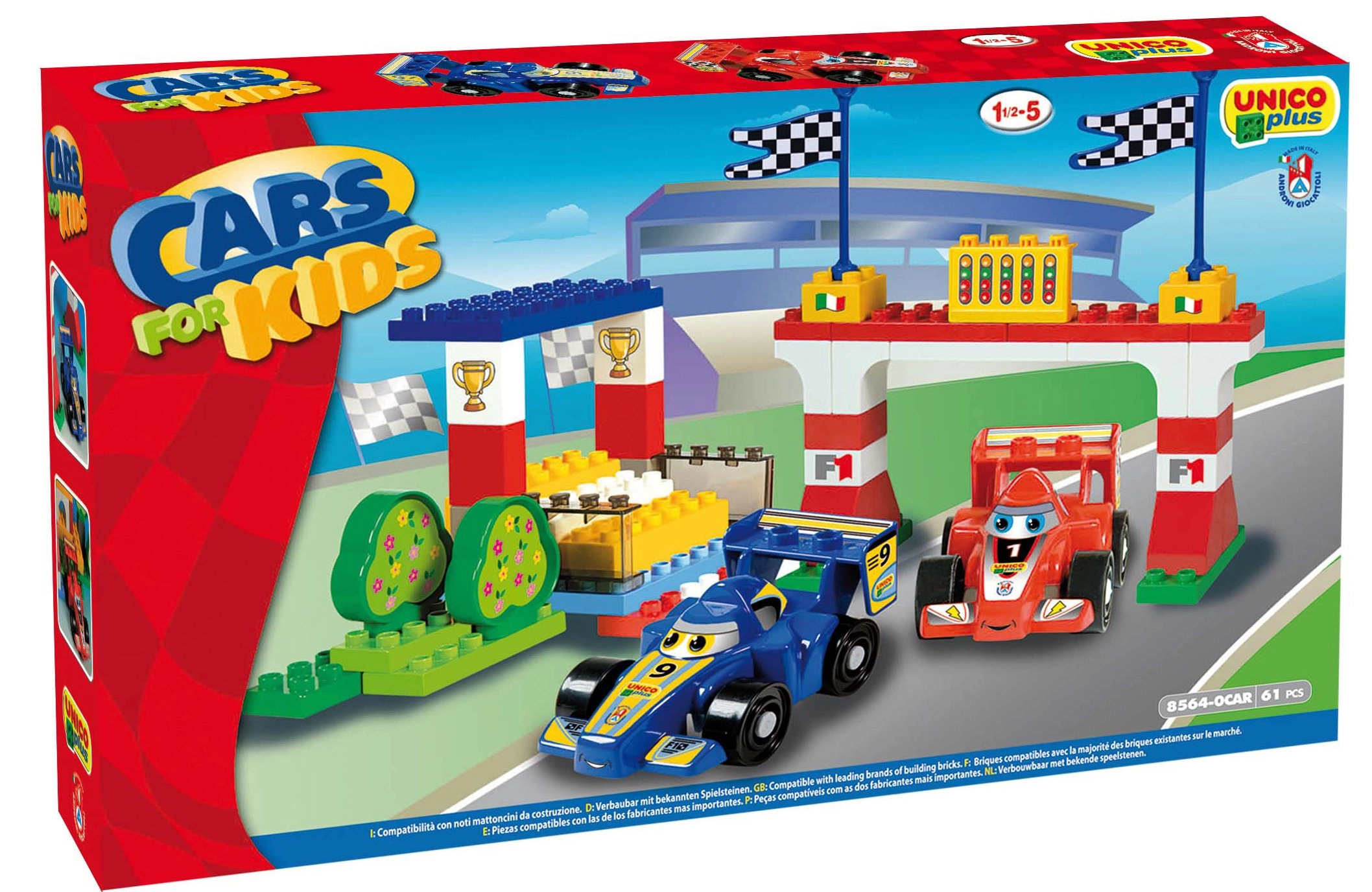 UNICO Autodromo F1 - 18 months and up 61 pieces