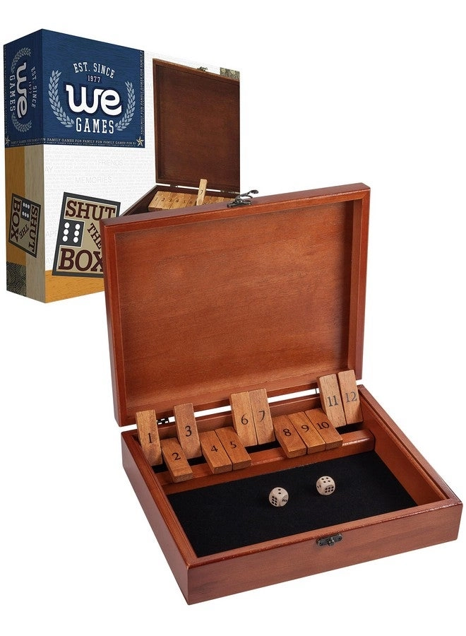 Shut the Box - 12 Numbers Old World Wood Box