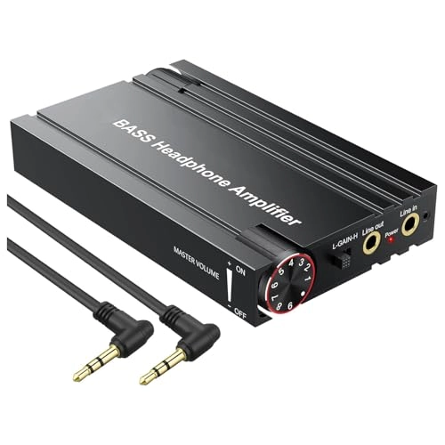 YUEHISY Headphone Amplifier - 2 Stage Gain Bass Boost 3.5mm