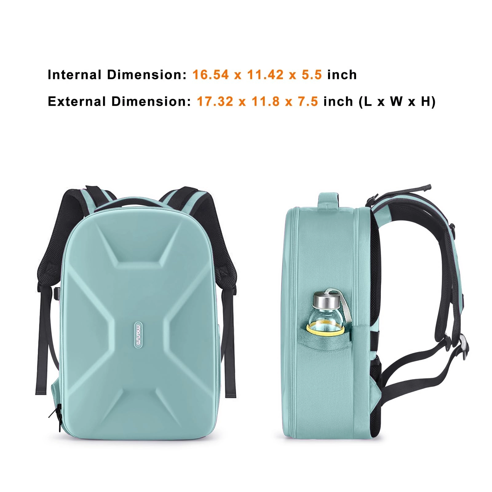 Mocamhsbg - 7.5"D x 11.8"W x 7.5"H Compatible with Canon/Nikon/Sony Hard Shell