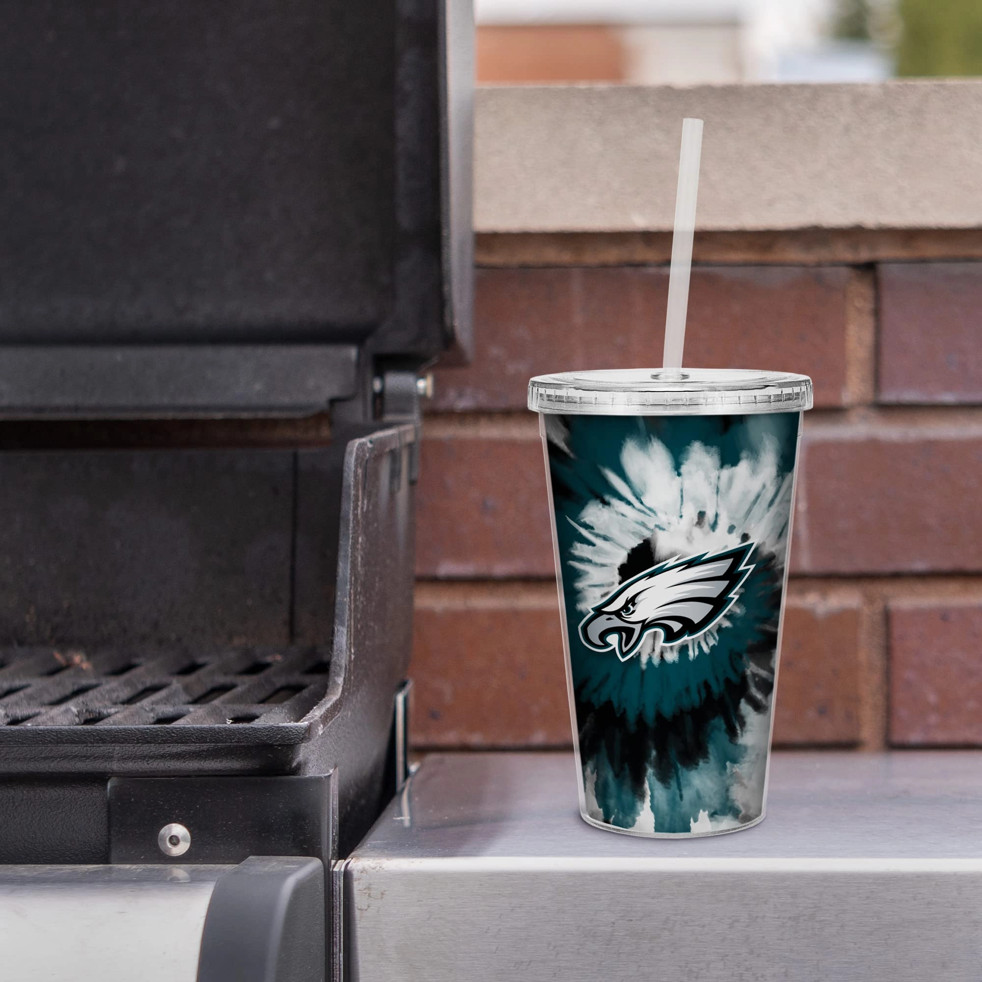 NFL Football Metallic Tie Dye Tumbler - 473ml