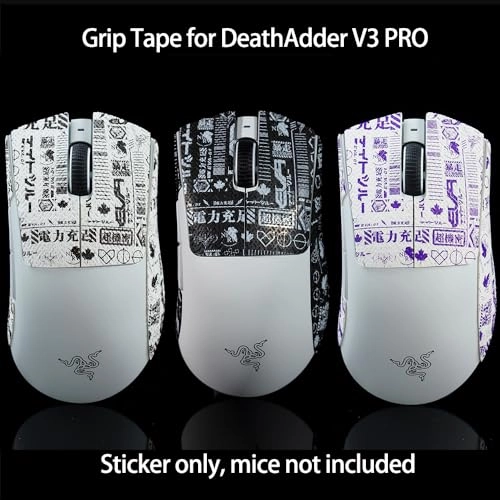 Mouse Grip Tape - Compatible Razer Deathadder V3 Pro CS Blue 0.3 mm