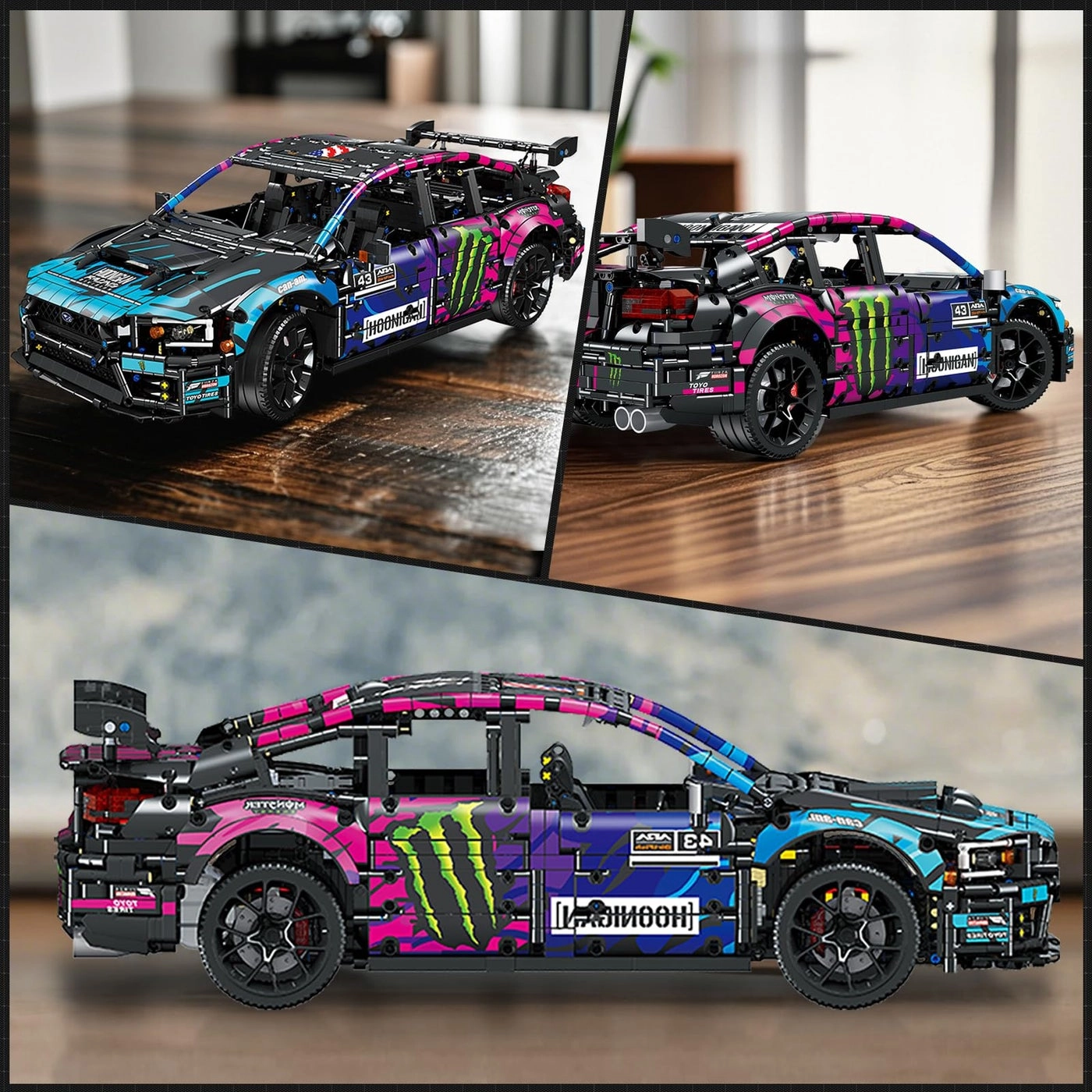 Race Car Building Set - 1:10 scale Gray