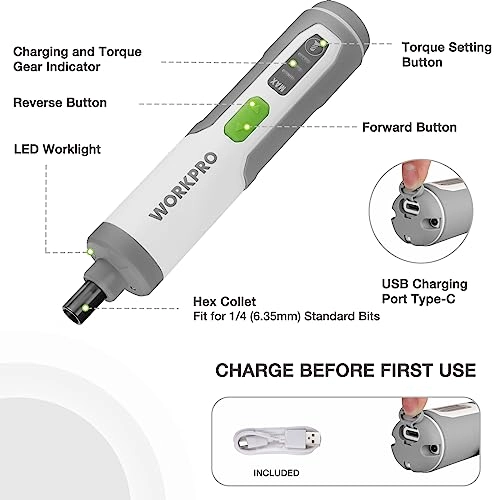 Electric Screwdriver - 3.6V Rechargeable 35 Bits