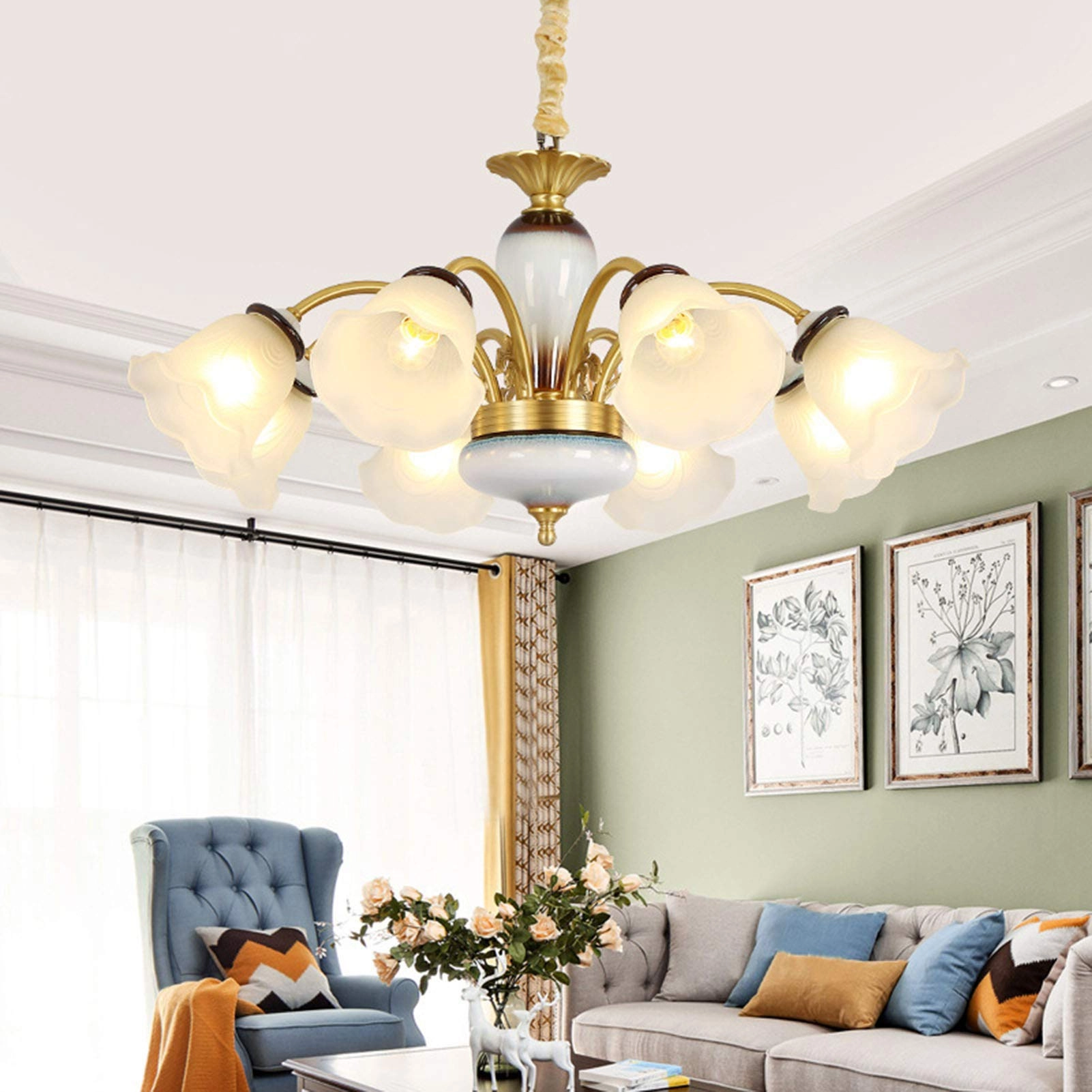 Magic Bean Molecule Chandelier