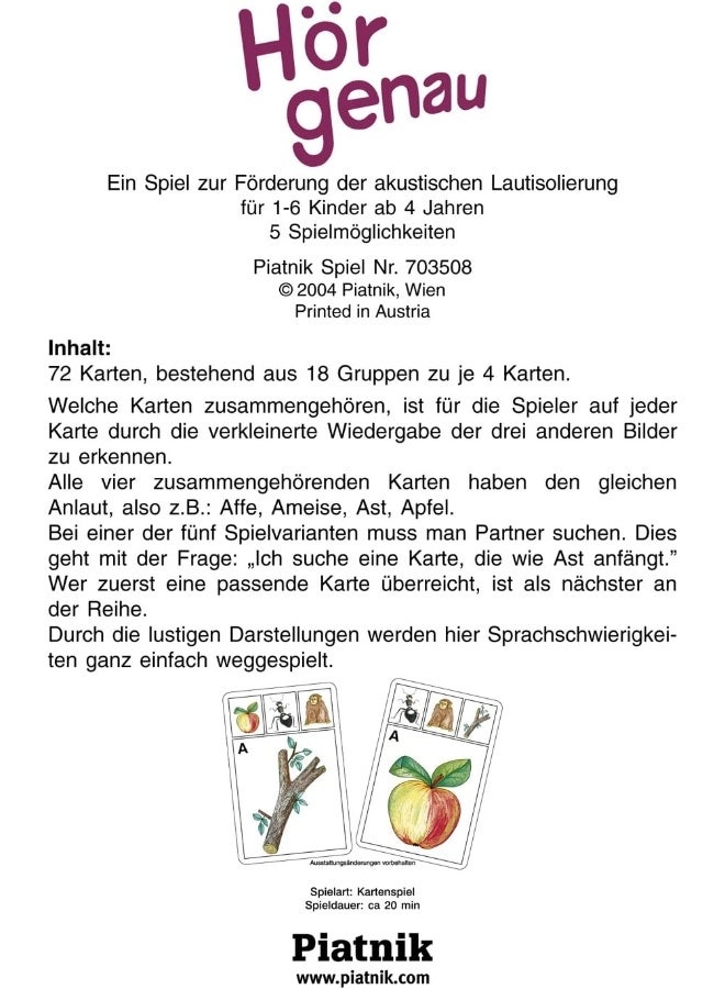 Hör genau - 4+ Years