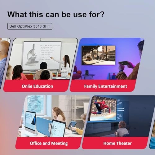 (Renewed) OptiPlex 3040 - 16GB 512GB i7-6700 + 24 inch FHD Monitor - 1920x1080