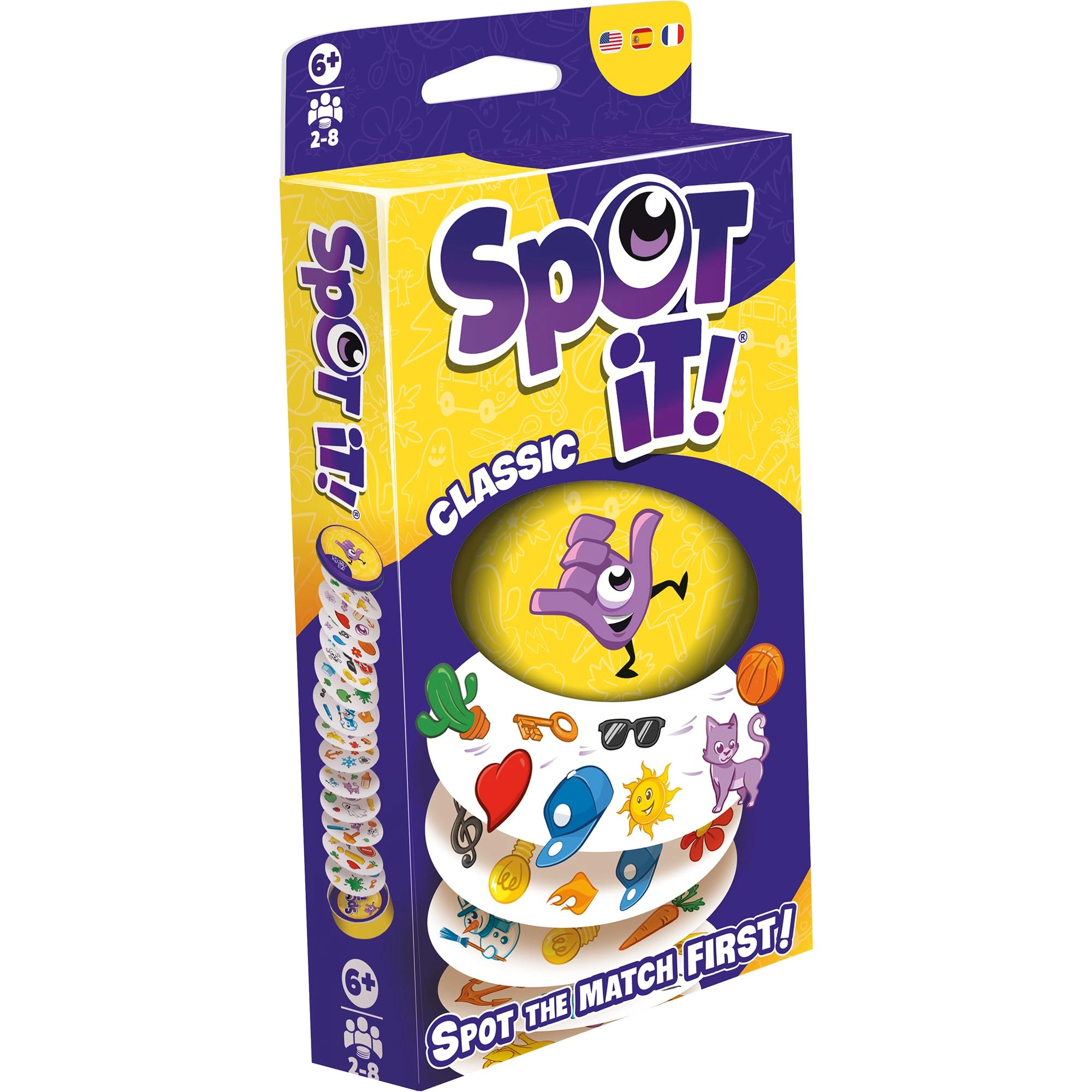Asmodee Spot It! Classic - Pocket Eco Edition - Card Game
