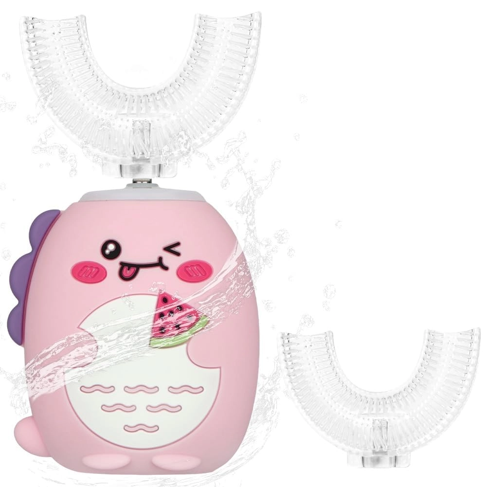 Gmaro U-Shaped Children's Electric Toothbrush - 2 Brush Heads 3 Modes IPX7 Waterproof