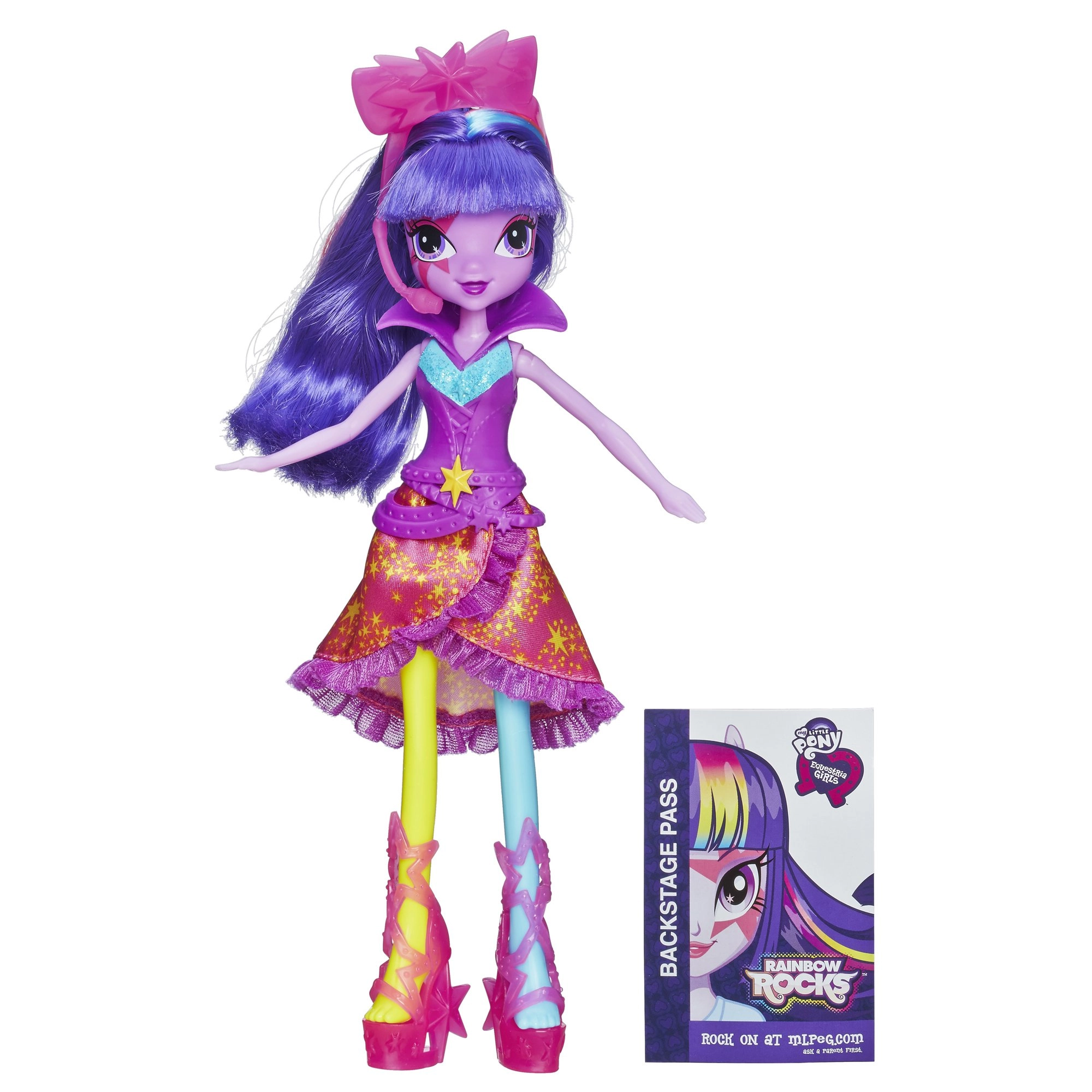 Hasbro Twilight Sparkle Doll - Neon Rainbow Rocks