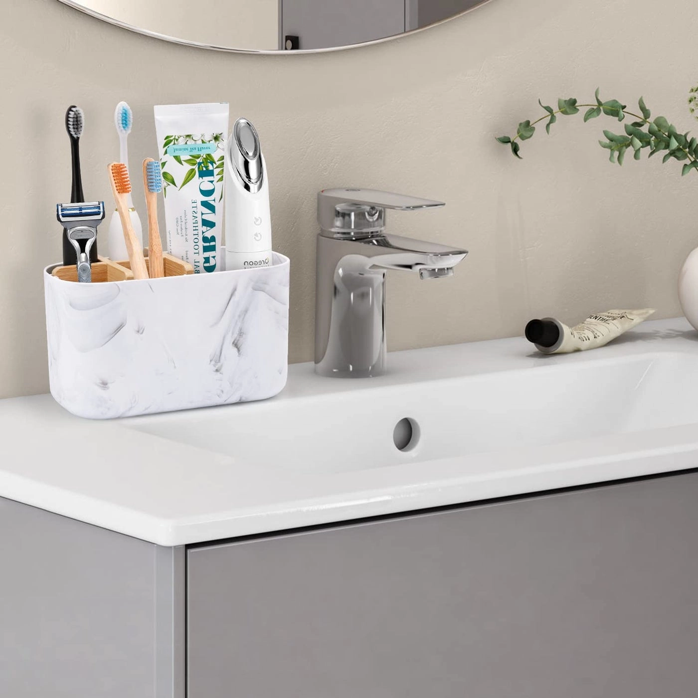 Toothbrush Holder - 5 Slots Countertop