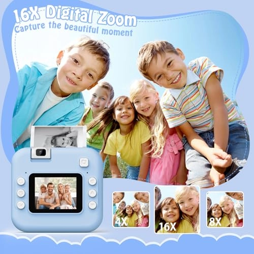 Instant Photo Camera - 2.0 Inch HD Screen 48 MP 1080P