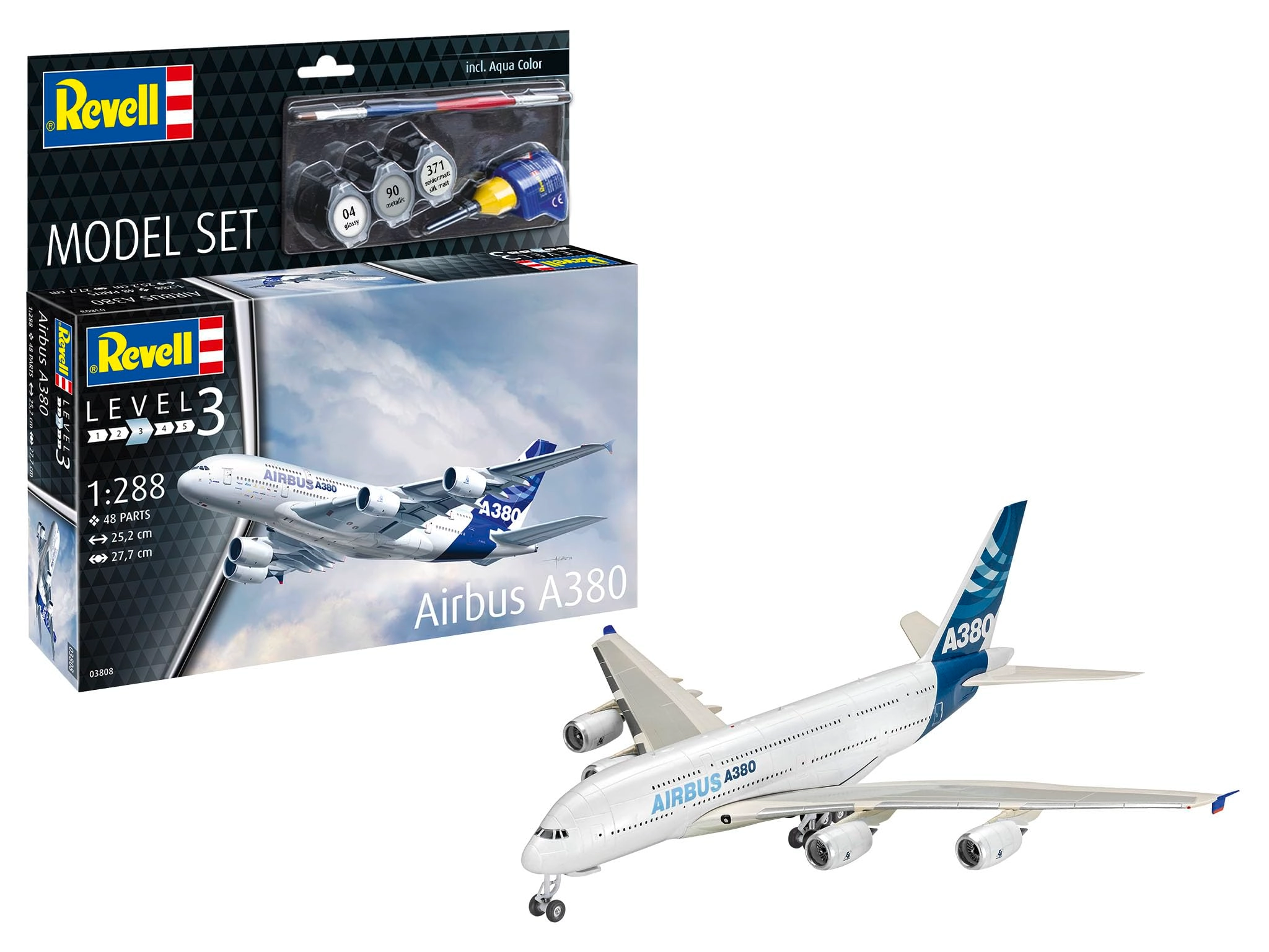 Carrera Revell Europe GmbH Airbus A380 Model Kit (03808) - 1:288