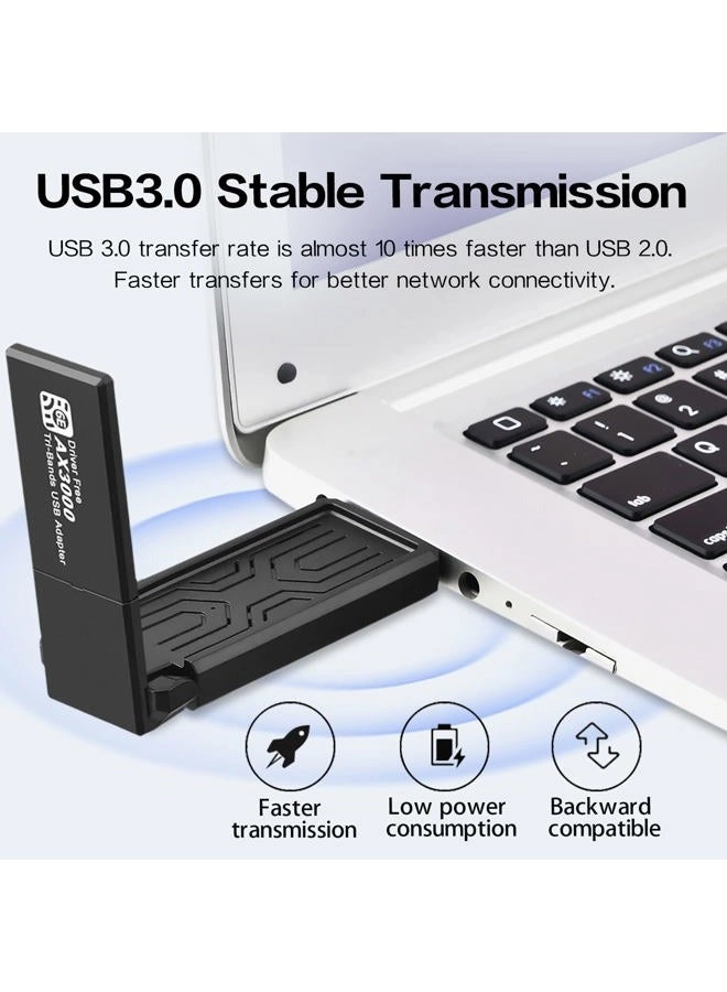 AXE3000 - 3Band(2.4+5.0+6.0G) USB3.0 Wireless
