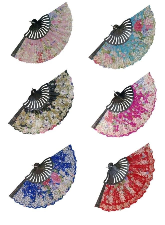 BookMyCostume Japanese Dance Fan - Assorted Plastic Kids & Adults