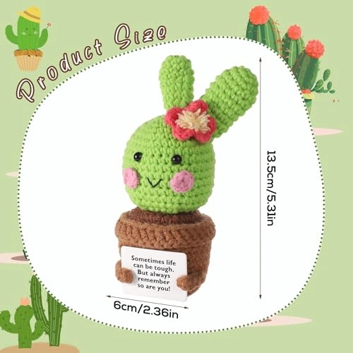 Crochet Cactus - 16.5 cm