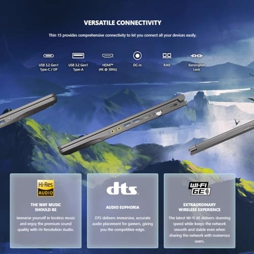 Thin 15 Thin 15 - 15.6'' Core i5-12450H 32GB DDR4 1TB SSD