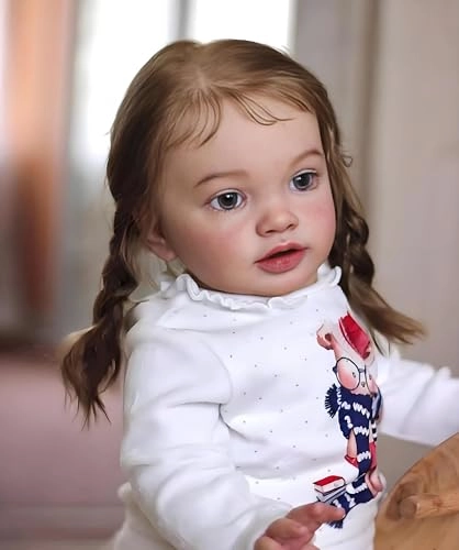 Pippa Reborn Baby Doll - 26 inch Cotton Vinyl Hand-rooted Curly Hair Ages 3+