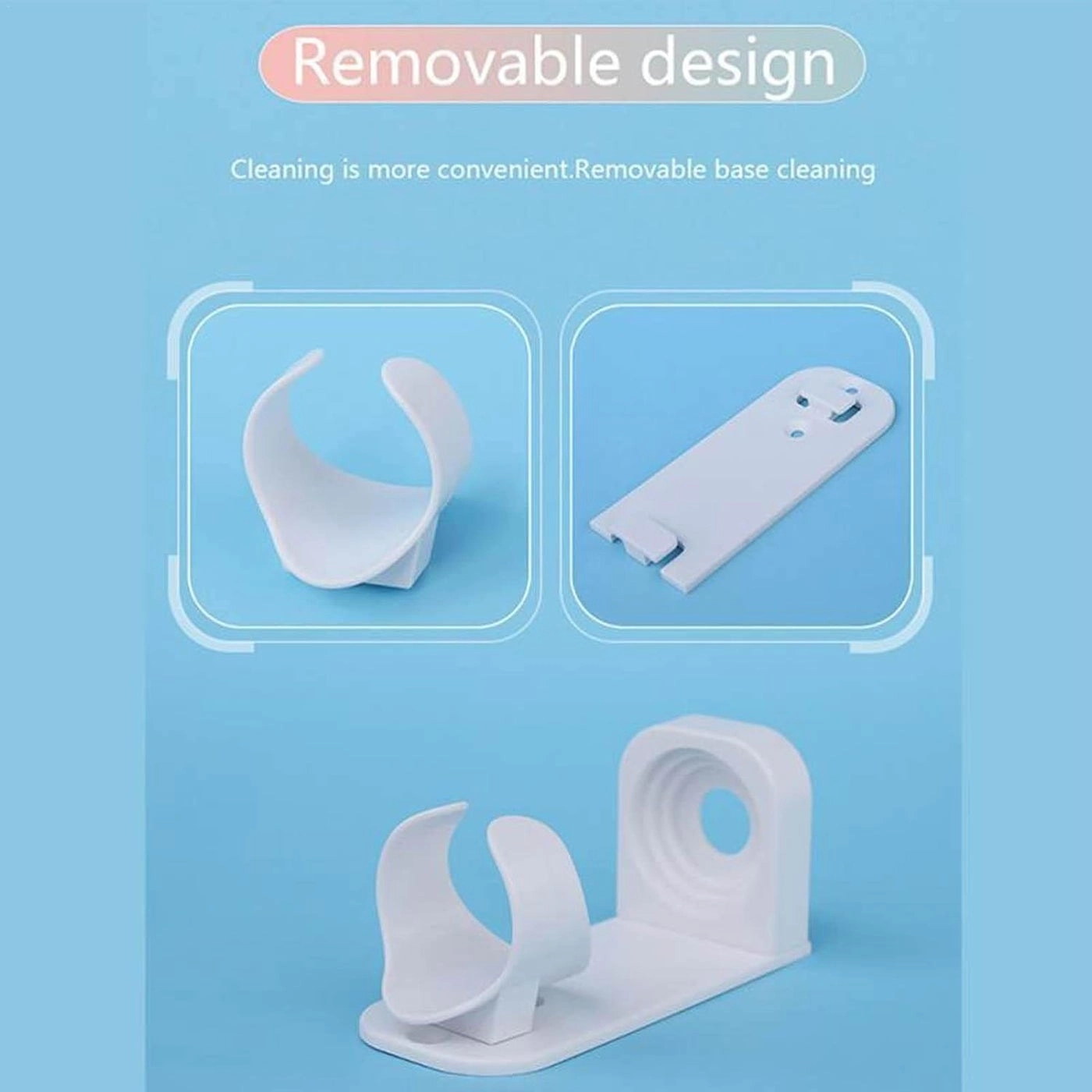 Toothbrush Wall Holder - Wall Mounted 2 Pcs