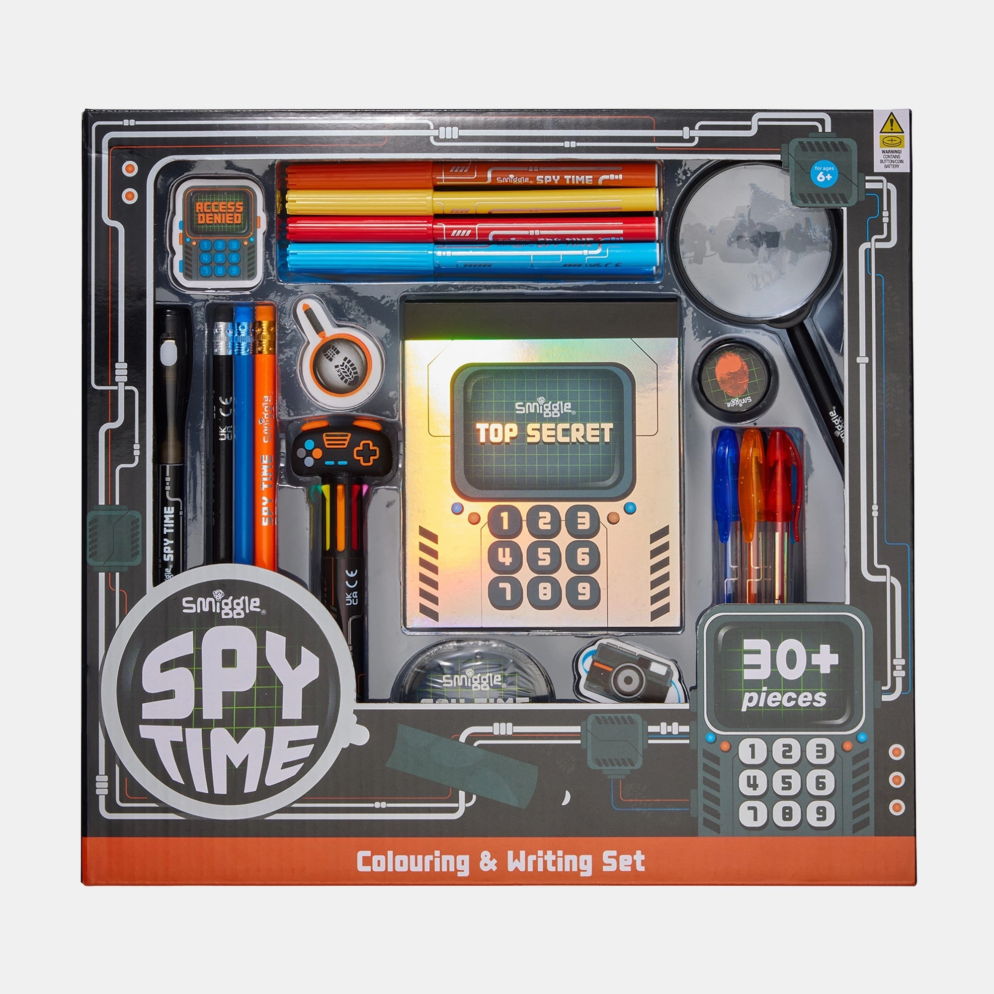 Smiggle Spy Time Colouring And Writing Set