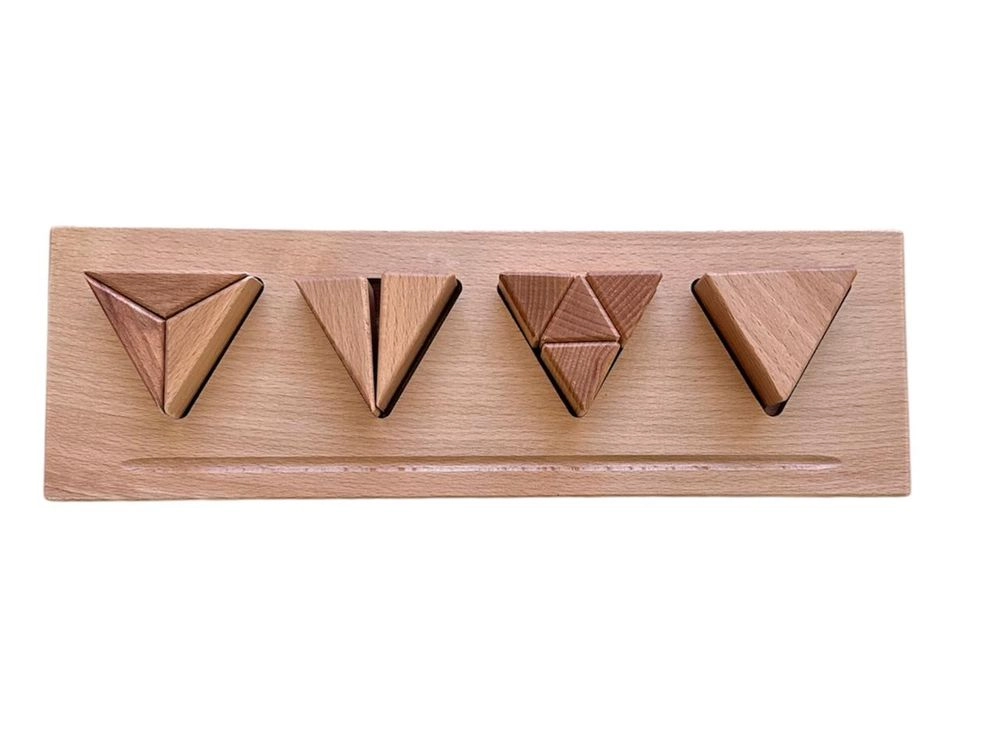 Fraction Board Triangle - Suitable for 3 years and above 11 pieces