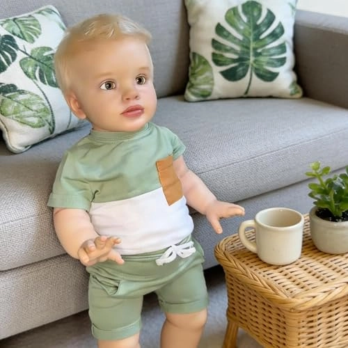 Pippa Reborn Baby Doll - 26 inch Cotton Vinyl Hand-rooted Curly Hair Ages 3+