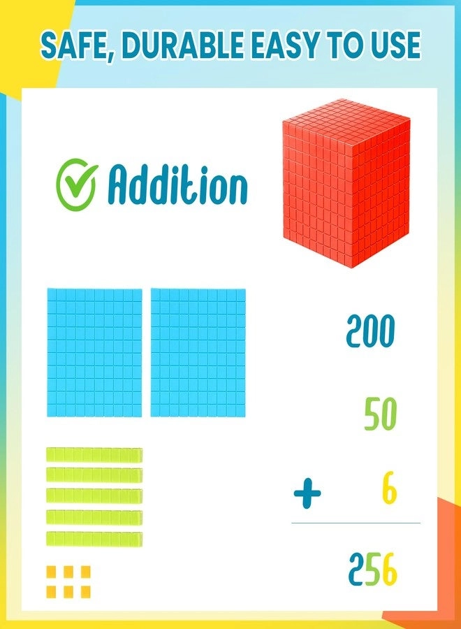 Base Ten Blocks - 491 pcs