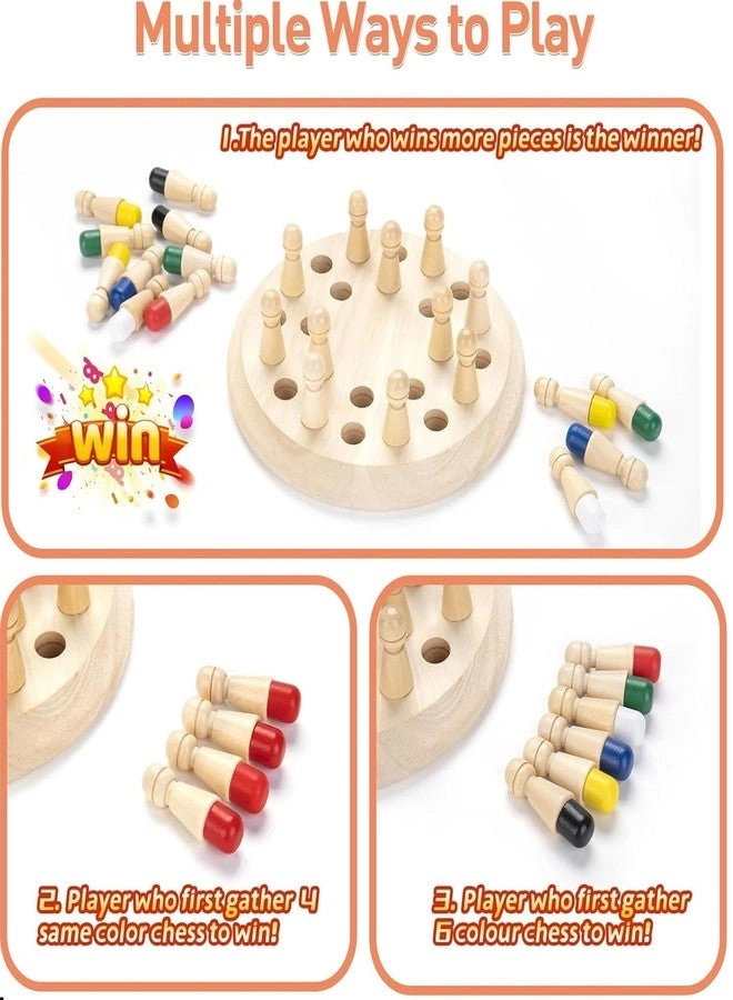 Memory Chess - Wooden Matchstick