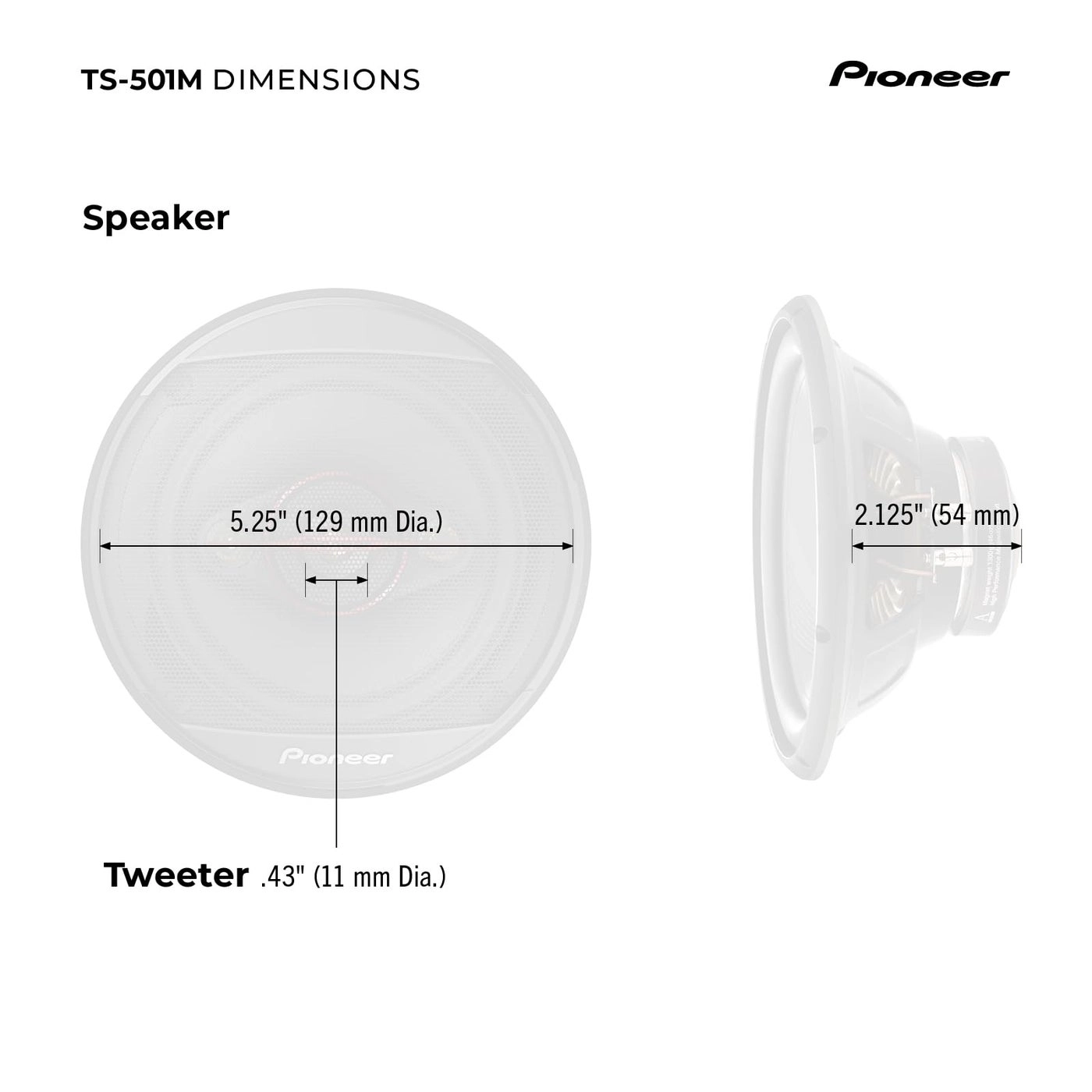 TS-501M - 5-1/4" 4-Way