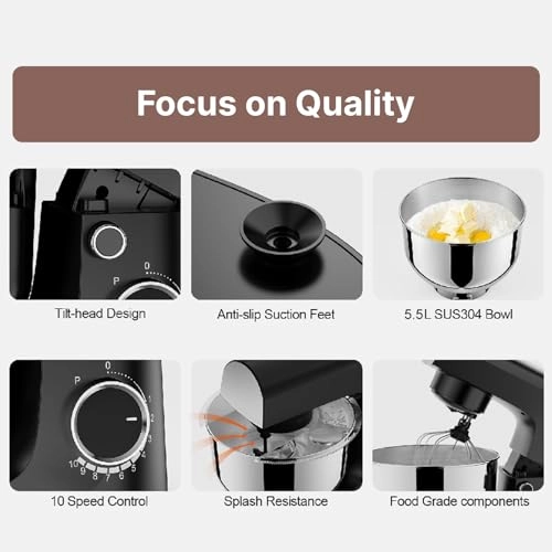 Stand Mixer - 5.5L5Qt 1500W
