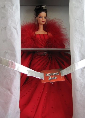Barbie Ferrari Doll - Brunette Red Gown Limited Edition Ages 13+