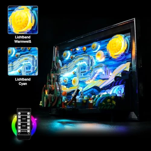 LED Light Set - Remote Control for Lego 21333 Vincent Van Gogh