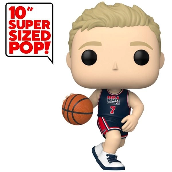 FUNKO POP! Jumbo! Basketball: NBA- Larry Bird - 1992 Team US Navy Jersey Vinyl Figure
