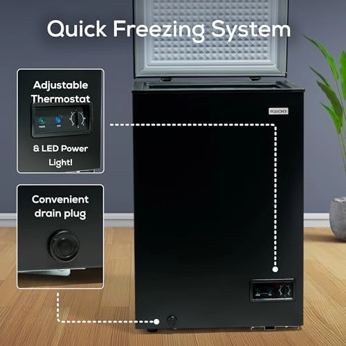 Chest Freezer - Front Defrost Removable Basket