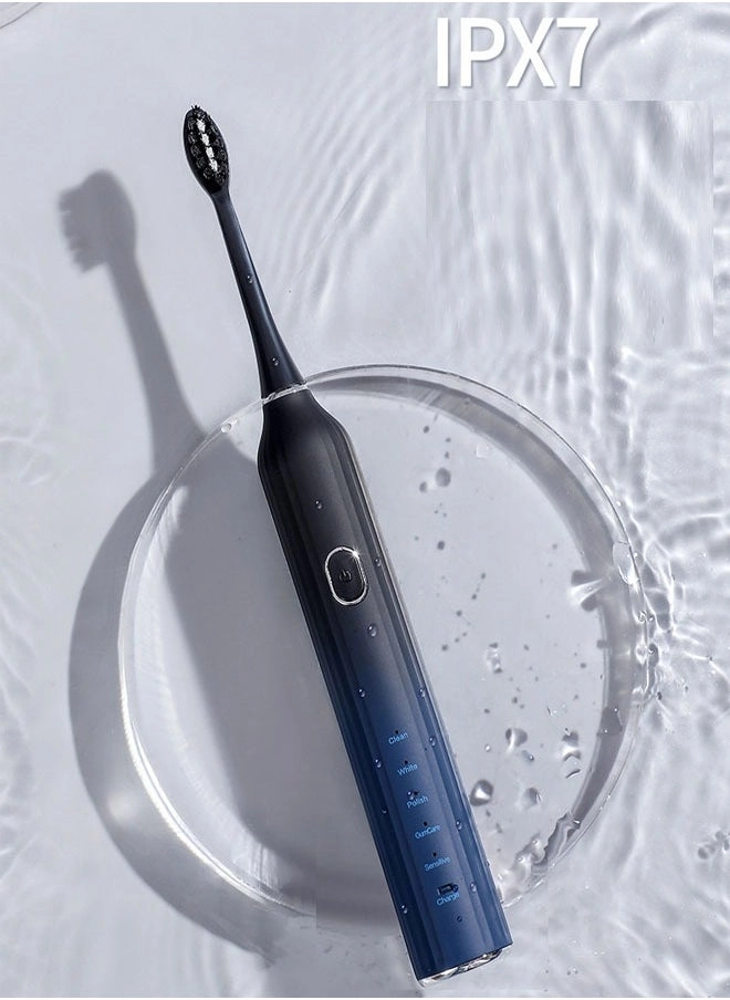 Electric Toothbrush - Super Soft Waterproof Battery Powered 3 Heads