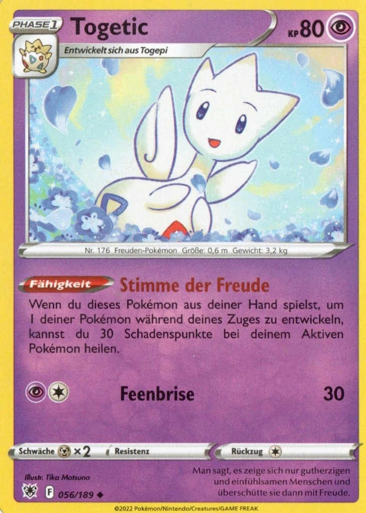 MZTCG Pokemon Togetic ASR 056 Astral Shine - German