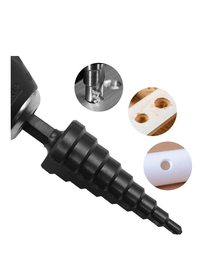 Step Drill Bit Set - 3 Pieces 3-12/4-12/4-20/4-32mm
