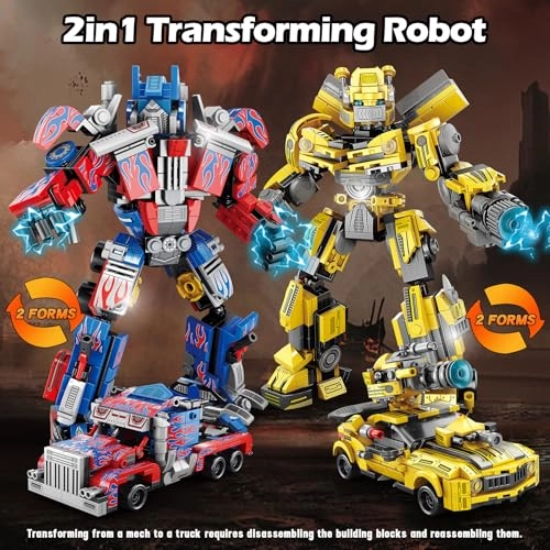 Transforming Building Set - 2in1 879 pcs