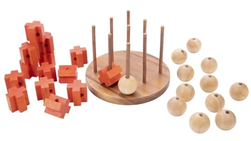 Tic Tac Toe Wooden Puzzle (350420) - 10 pcs