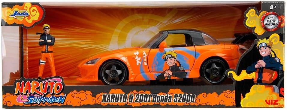 Naruto And 2001 Honda S2000 Vehicle Playset - 2 pcs