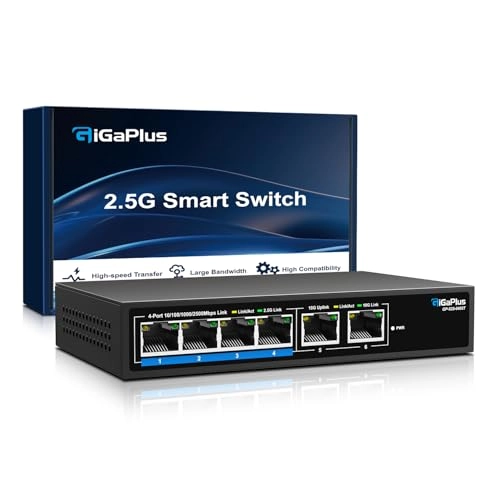 6 Port Unmanaged | 4X2.5G+2x10G RJ45 6-ports