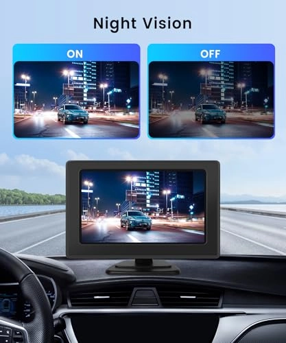 Reversing Camera - Night vision wired + Monitor - 4.3 Inch 1024 x 600