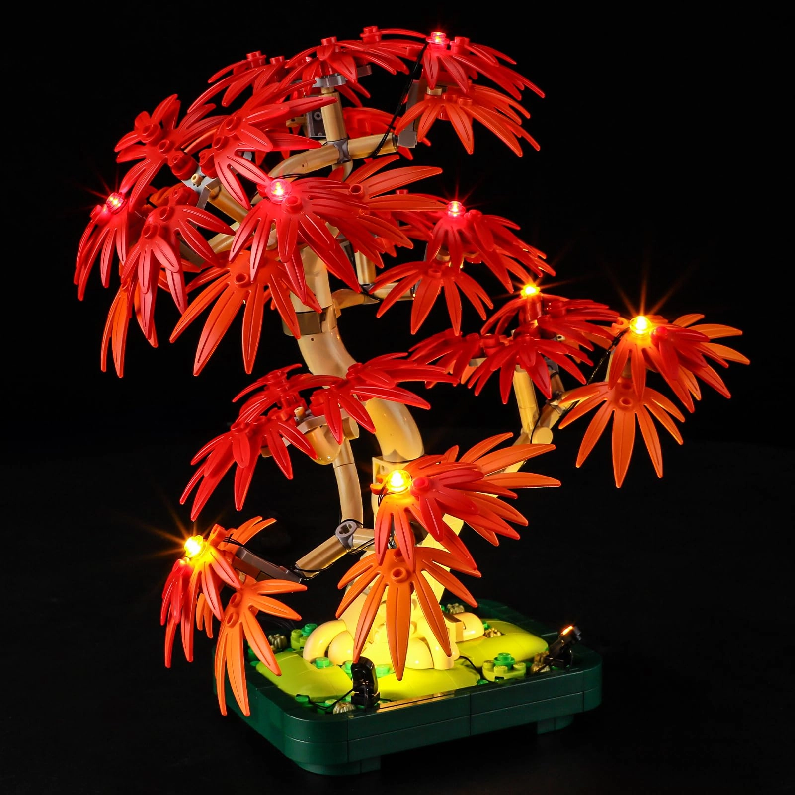 MENZAVA LED Light Set for LEGO Japanese Red Maple Bonsai Tree Botanical Collection 10348