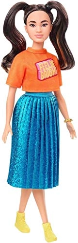 Fashionistas Doll 145 - Petite Long Pigtails Shimmery Skirt Ages 3+