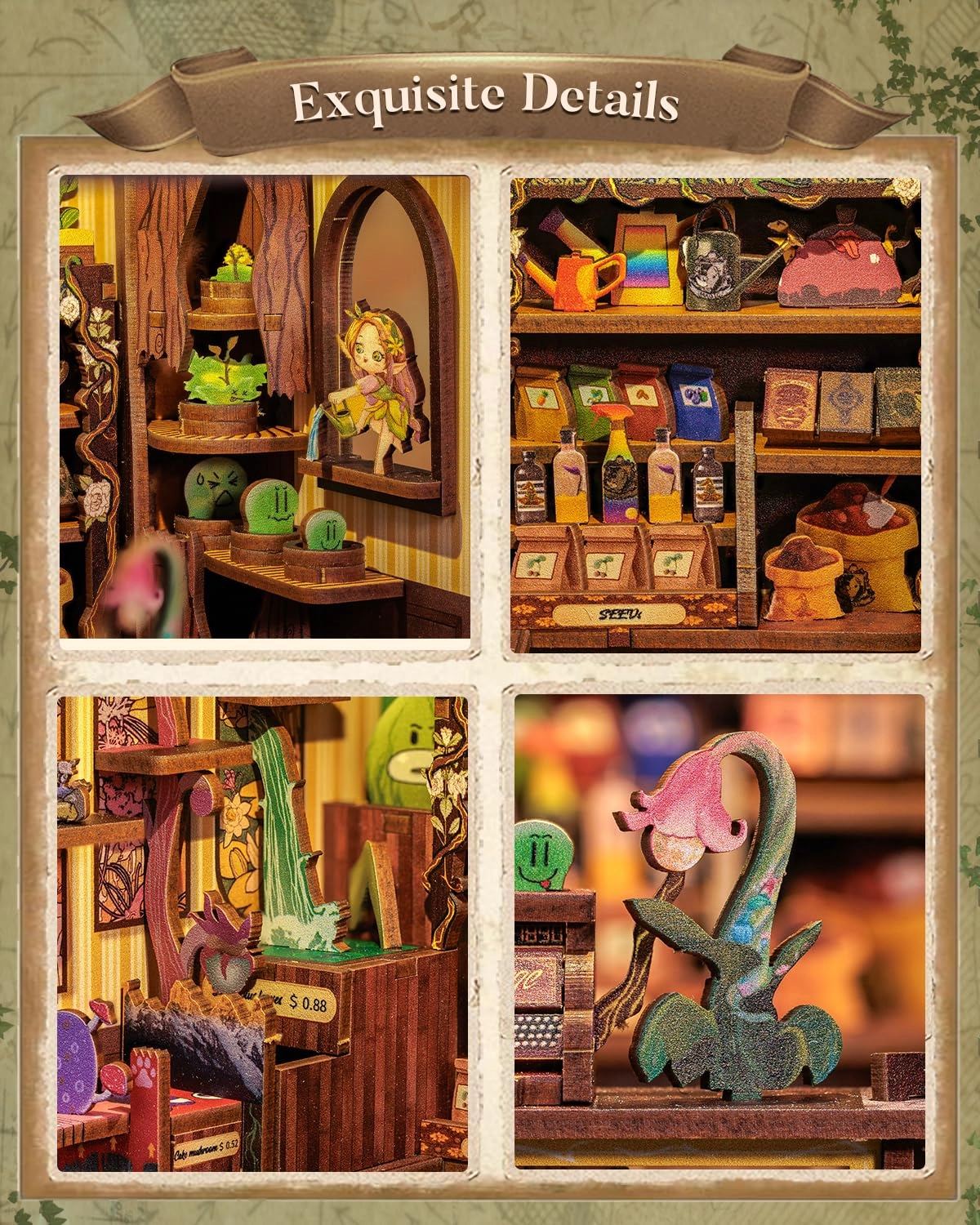 Book Nook Kit - Fantasy Plant Shop