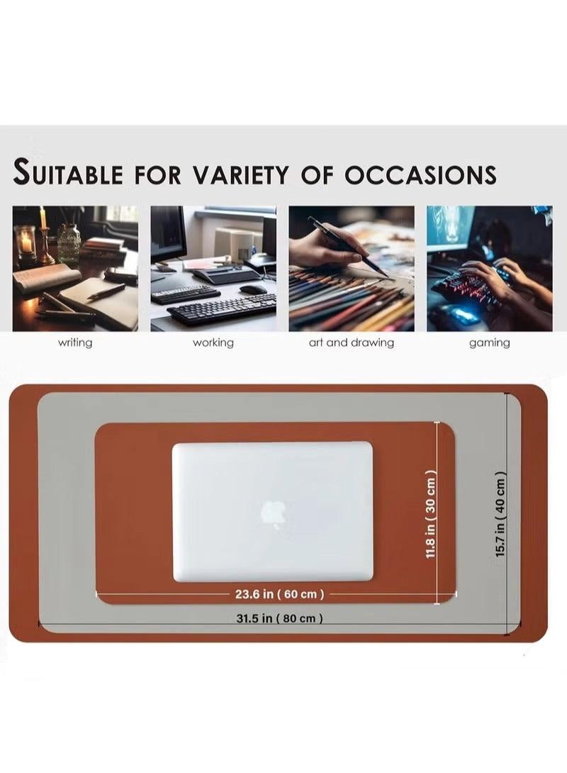 Extended XXL Leather Gaming Mouse Pad