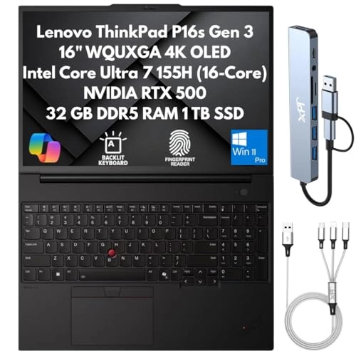 ThinkPad P16s G3 21KS001FUS - 16'' Core Ultra 7 165H 64GB DDR5 1TB SSD