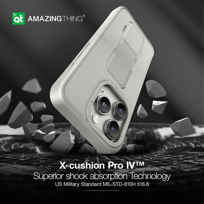 Titan Pro Back Cover Mobile Case with Stand for iPhone 15 Pro