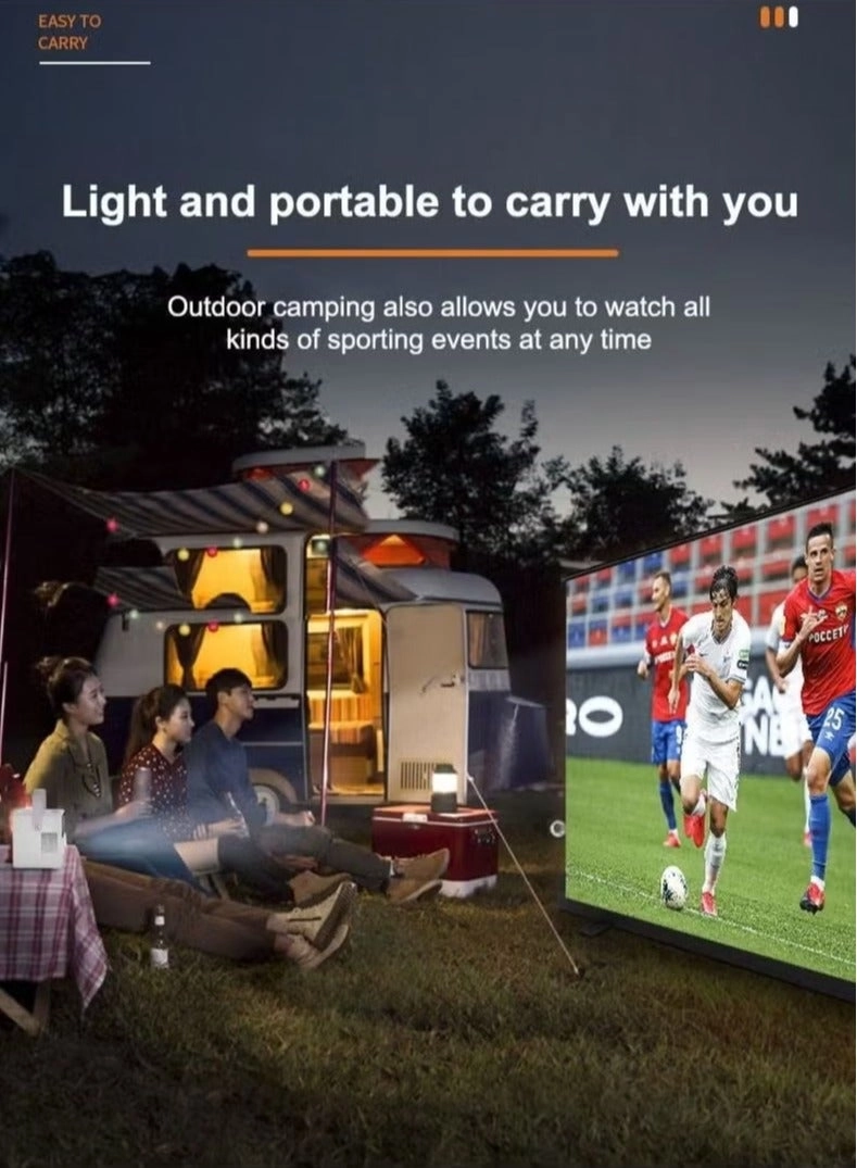 Portable HD WiFi Theatre Android TV Projector System - 1080p HD